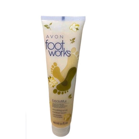 Avon FootWorks Beautiful Ginger & White Tea SOOTHING SCRUB 3.4 fl oz NOS Sealed - Picture 1 of 5